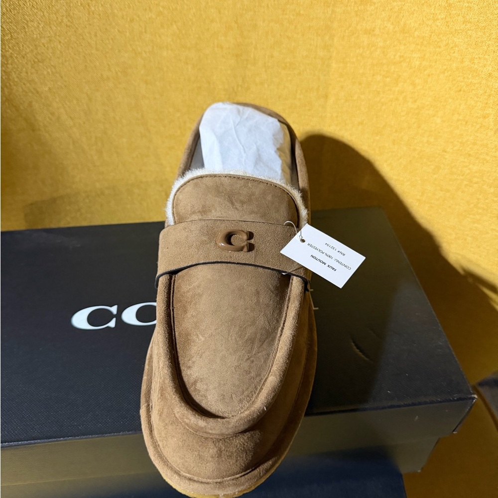 Coach women’s Brown Suede Loafers